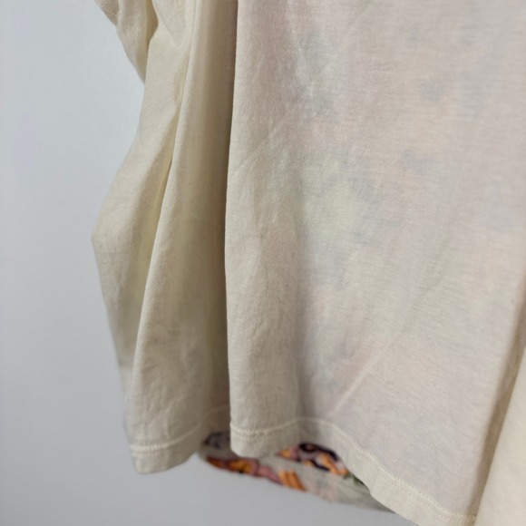 Anthropologie Tiny Marin Floral Embroidered Tank Top Sleeveless Cream Size M - Picture 10 of 12